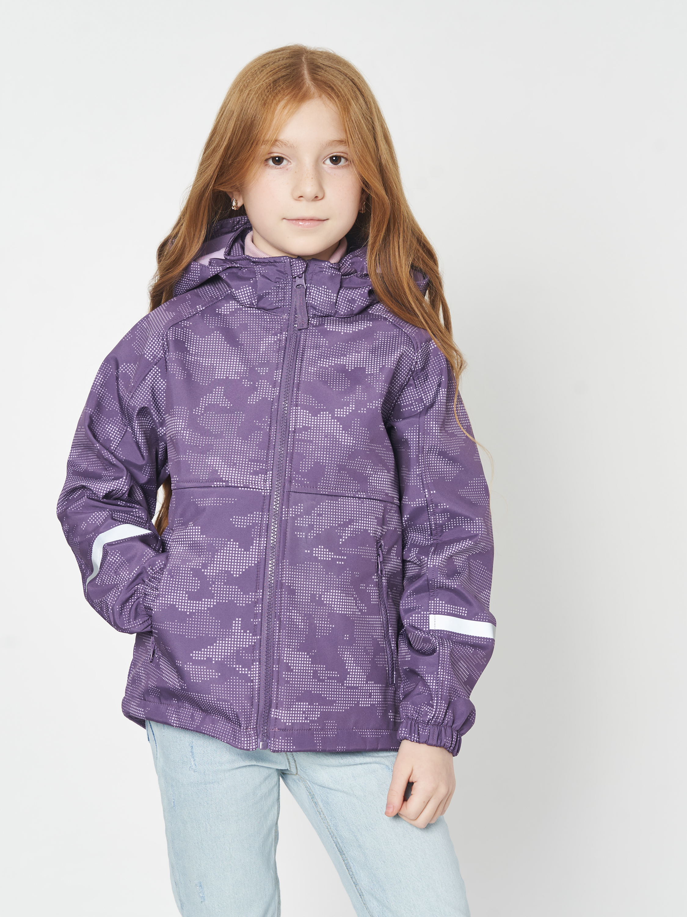 Акція на Дитяча демісезонна куртка для дівчинки Minoti 12COAT 32 37650KID 80-86 см Фіолетова від Rozetka