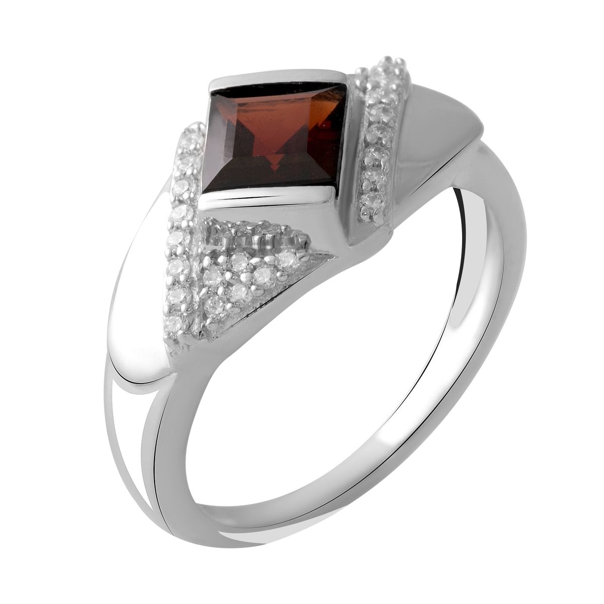 

Серебряное кольцо SilverLine с натуральным гранатом 1.29ct 18.5 размер