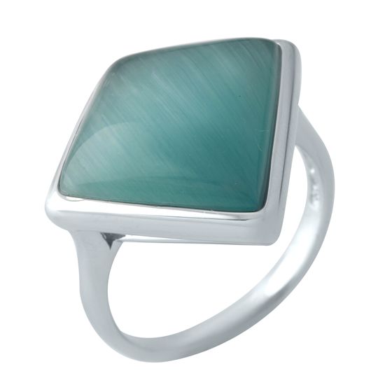 

Серебряное кольцо SilverLine с кошачьим глазом 17.5 размер