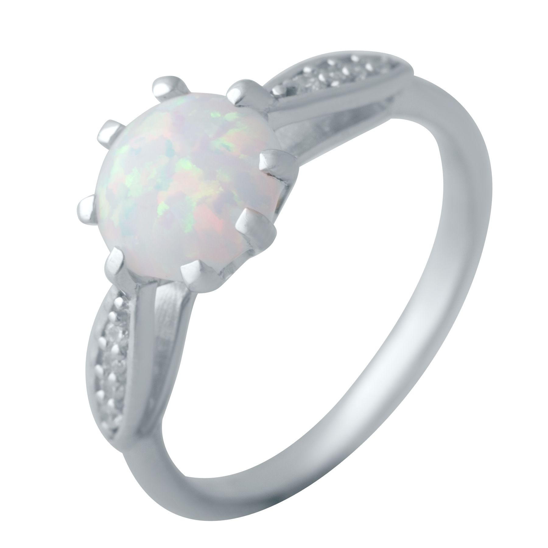 

Серебряное кольцо SilverLine с опалом 1.009ct 17.5 размер