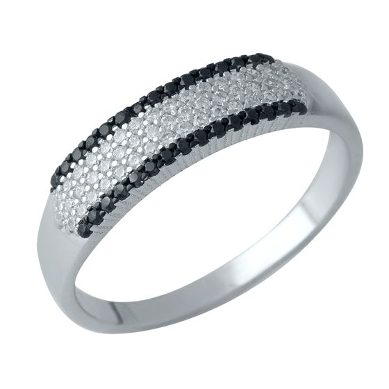 

Серебряное кольцо SilverLine с фианитами 16 размер