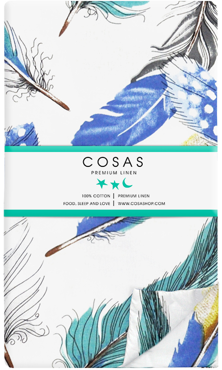 

Пододеяльник Cosas FeatherMint 160х220