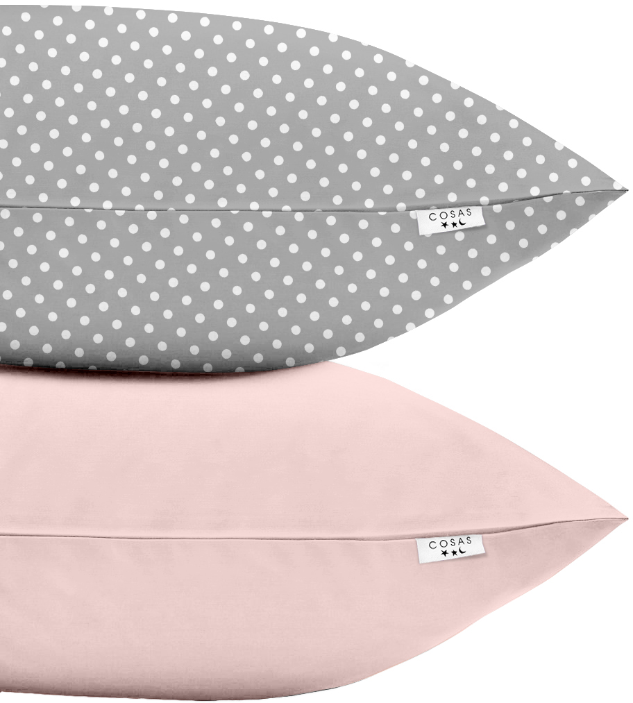 

Набор наволочек Cosas DotsGrey Rose 50х70 2 шт (SetPillow_DotsGrey_Rose_50х70)