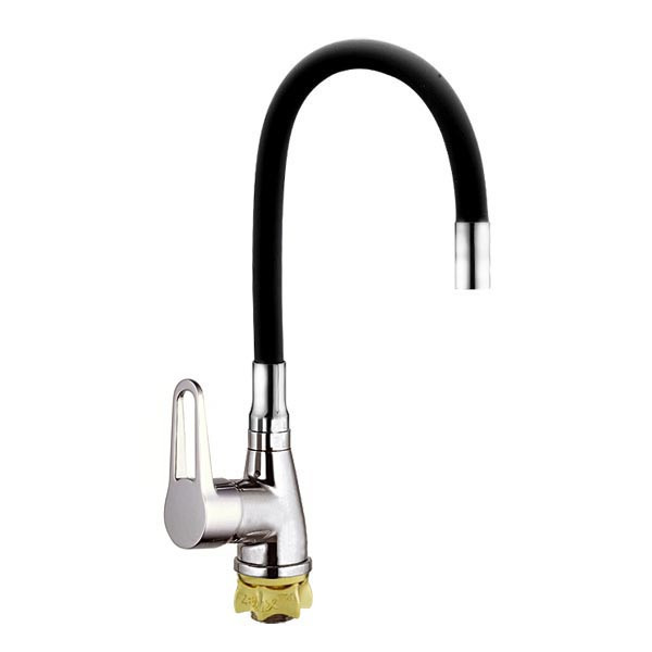 

Смеситель для кухни с черным гибким изливом ZERIX SOP7 146 (ST3170)