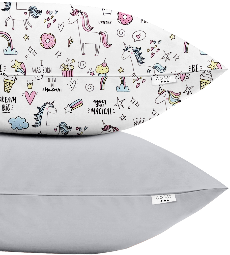 

Набор наволочек Cosas UnicornSweet Grey 50х70 2 шт (Set_Pillow_UnicornSweet_Grey_50х70)