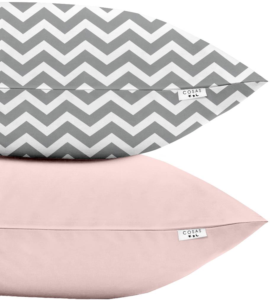 

Набор наволочек Cosas ZigzagGrey Rose 50х70 2 шт (SetPillow_ZigzagGrey_Rose_50х70)
