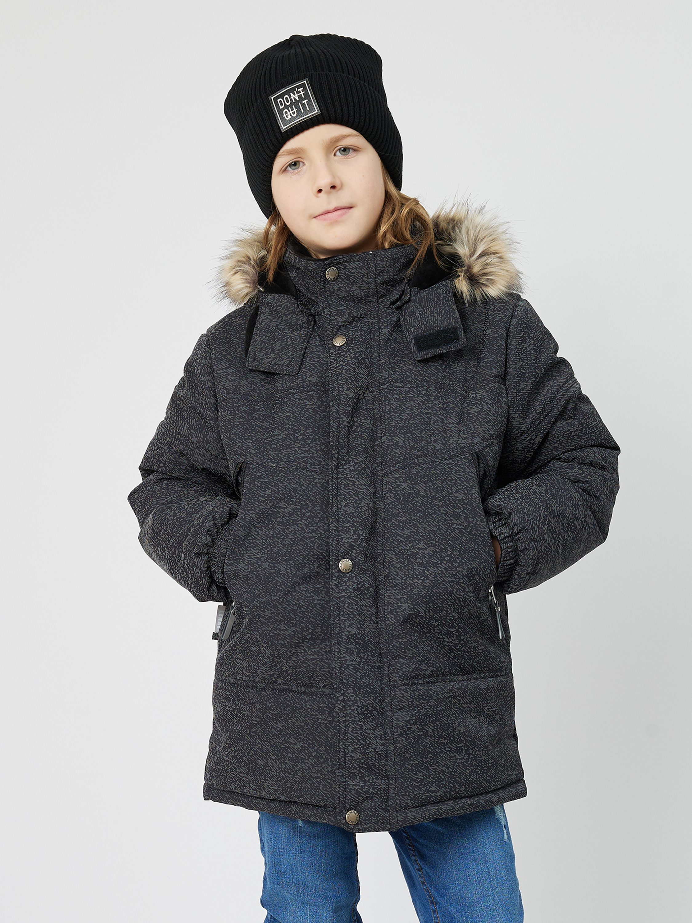 Акція на Дитяча зимова куртка для хлопчика Lenne Mitch 22337/9703 116 см Чорна від Rozetka