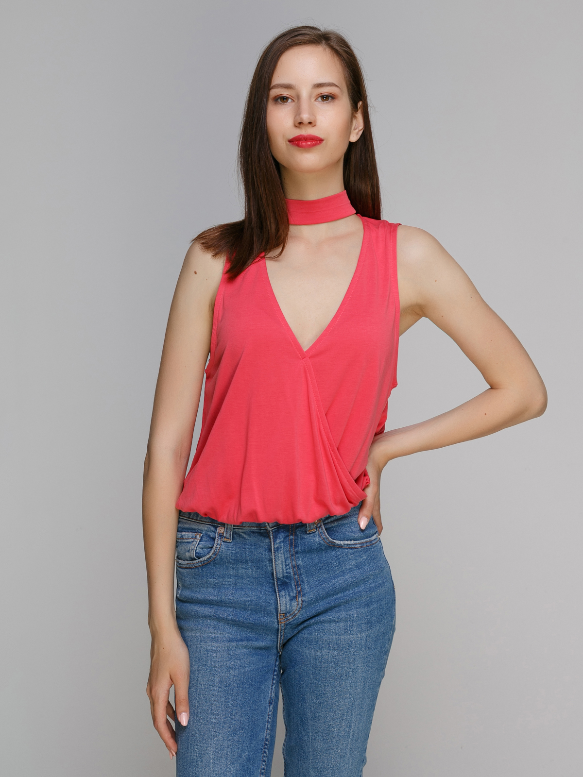 

Топ Bershka 3954-880_967 S Красный