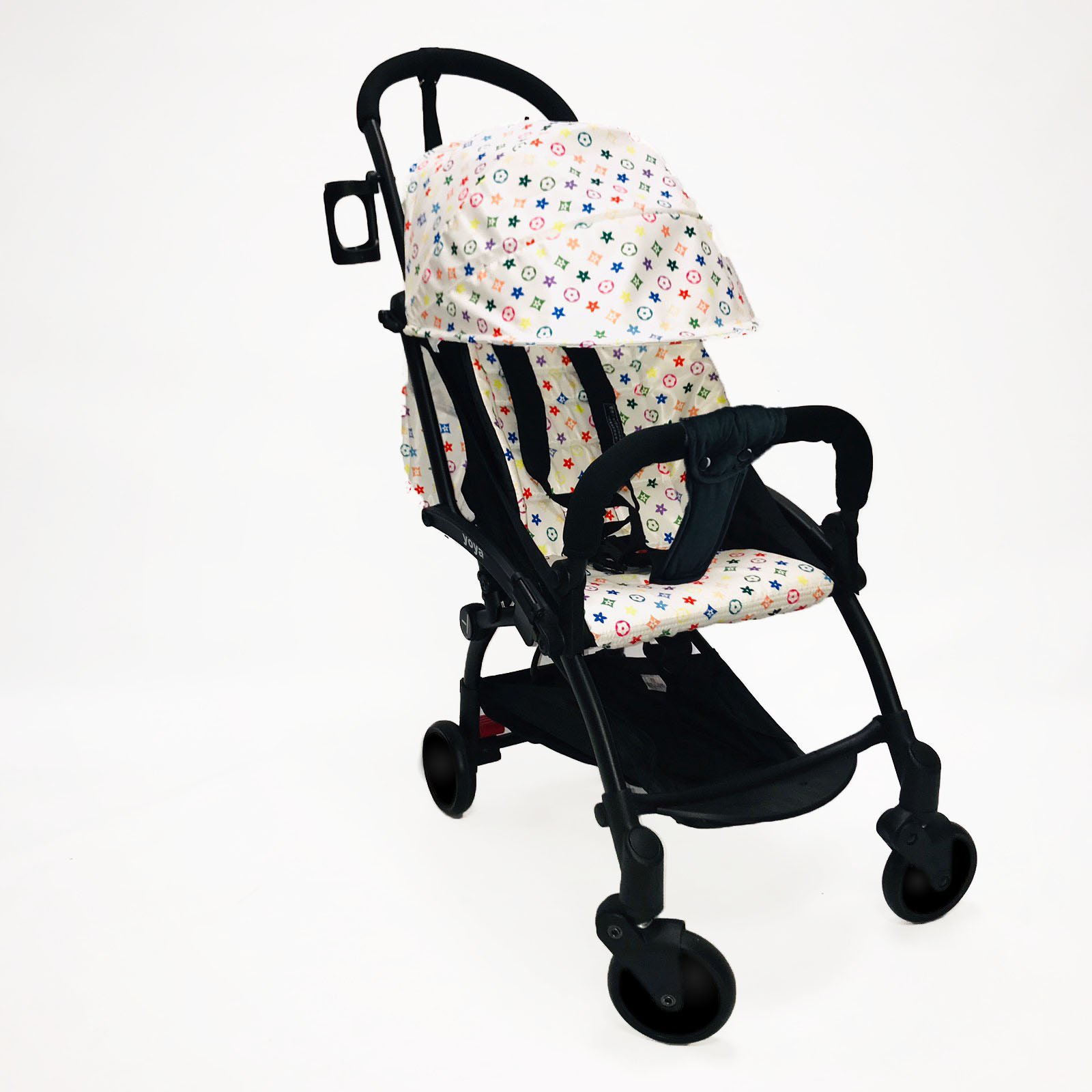 

Коляска Yoya 175А+ с Конвертом на флисе Белая с желтым LV white на черной раме