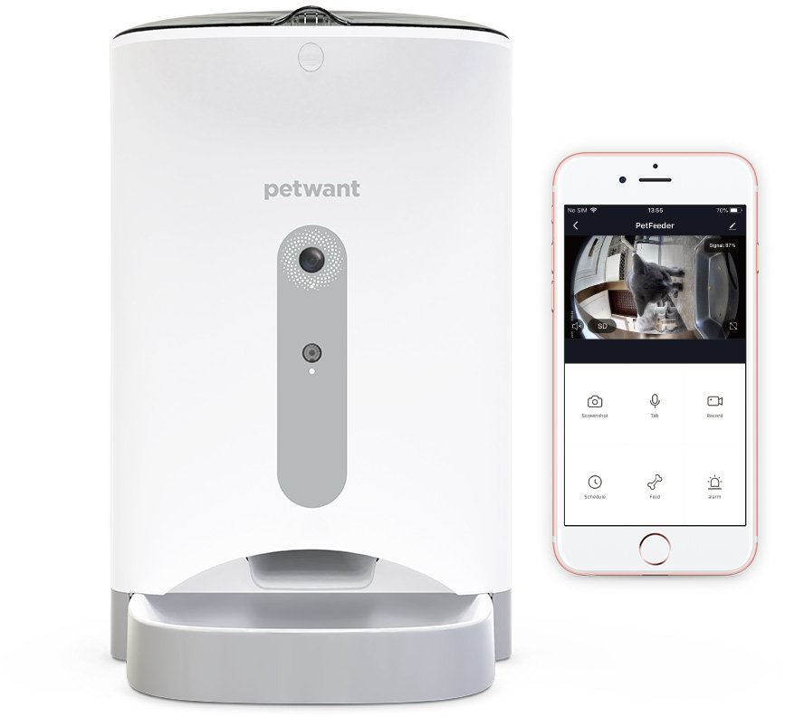 

Smart-кормушка для домашних животных Petwant F1 Camera