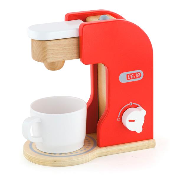 

Игрушка Viga Toys Кофеварка для детской кухни дерево красный с белым AFK 50234VG