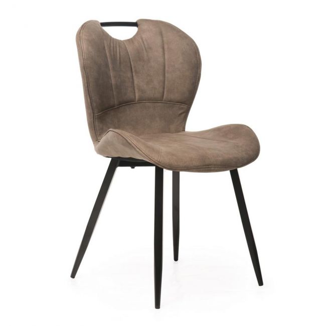 

Стул для кухни, кафе, бара нубук + крашеный металл M-38 Vetro Mebel