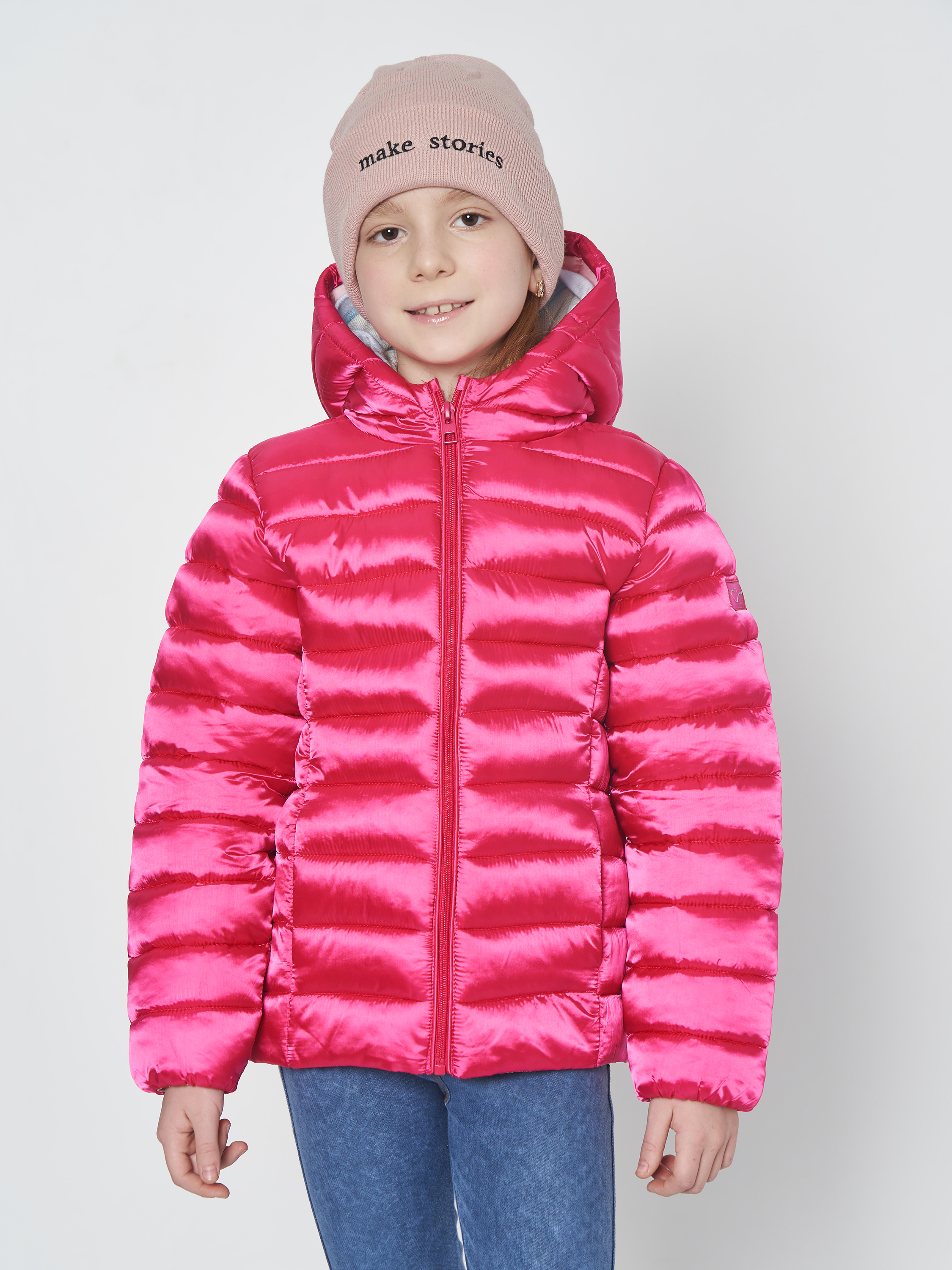 Акция на Дитяча демісезонна куртка для дівчинки Minoti 12COAT 7 37625JNR 110-116 см Малинова от Rozetka