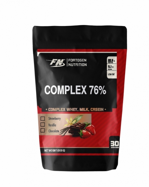 

Протеин Fortogen Nutrition Complex Protein 76%, 900 грамм Клубника