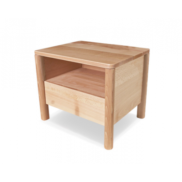 

Тумба прикроватная в спальню деревянная из массива бука Drop Без покрытия Woodman