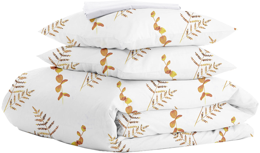 

Комплект постельного белья Cosas Foliage Terrakot White 200х220