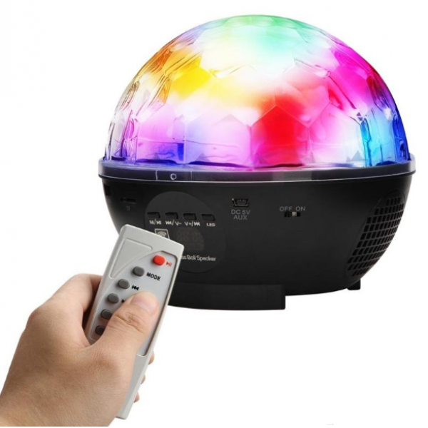 

Диско шар Bluetooth MP3 LED Crystall Magic ball light с пультом NEW