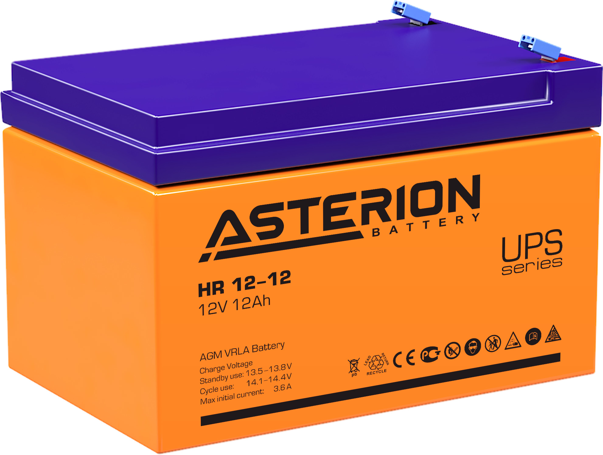 Аккумуляторная батарея Asterion HR 12-12 12V 12 Ah – фото, отзывы ...