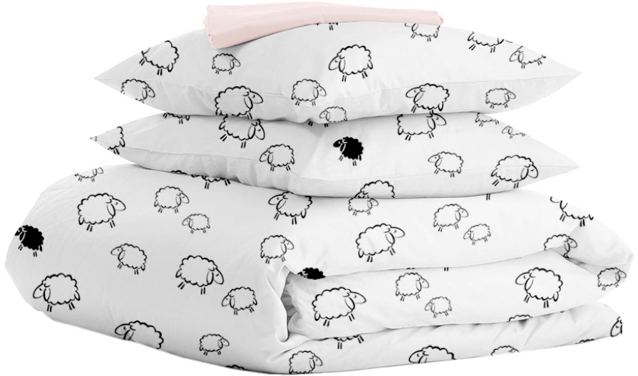 

Комплект постельного белья Cosas Sheep Mint Rose 180х220