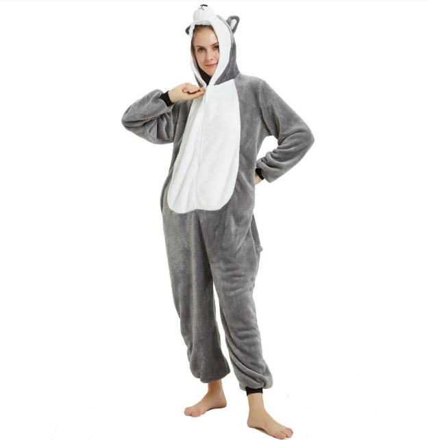 

Кигуруми женский Kigurumi Store Хаски Серый S (147-157)