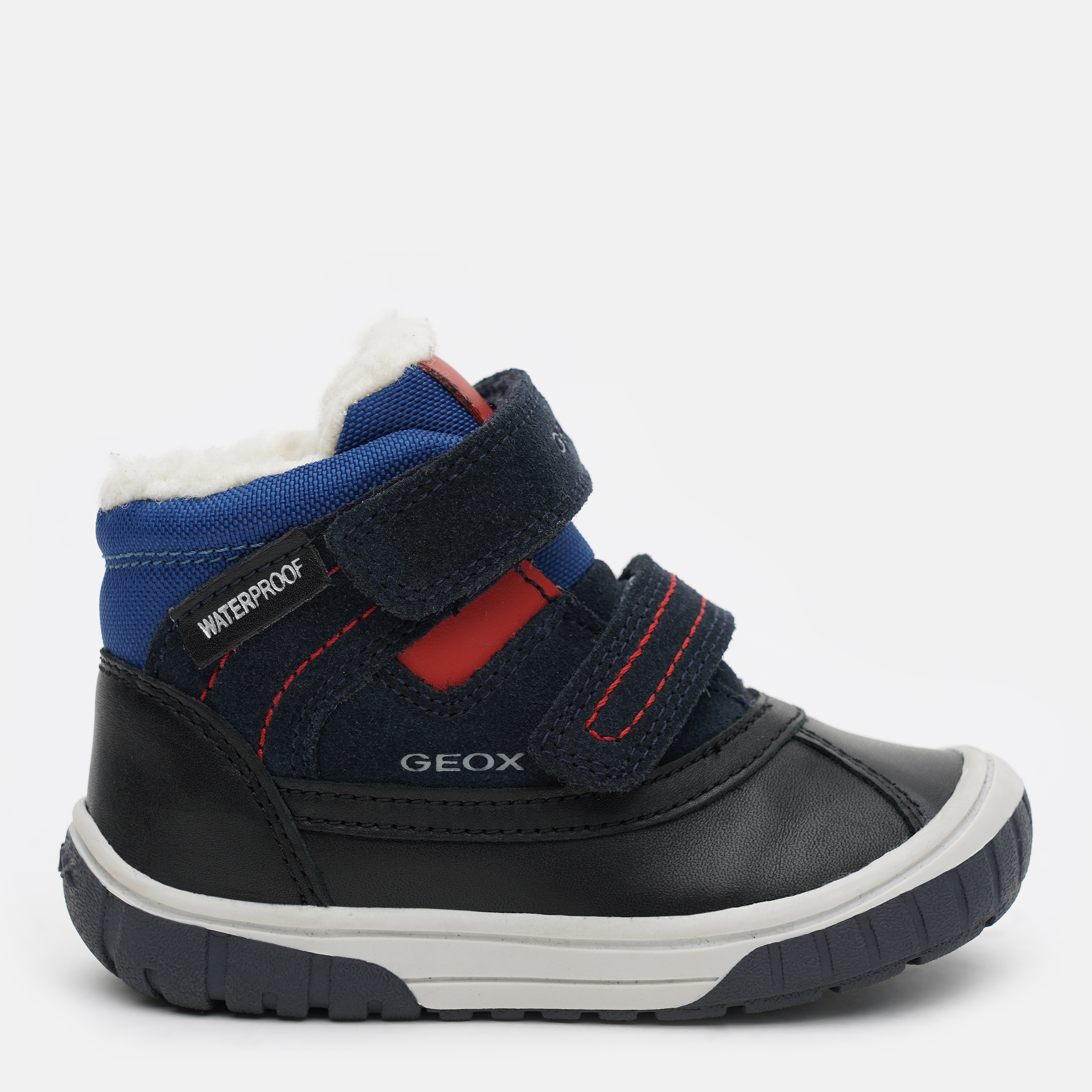 Акція на Дитячі демисезонні черевики для хлопчика Geox XK7541-4 22 Сині від Rozetka