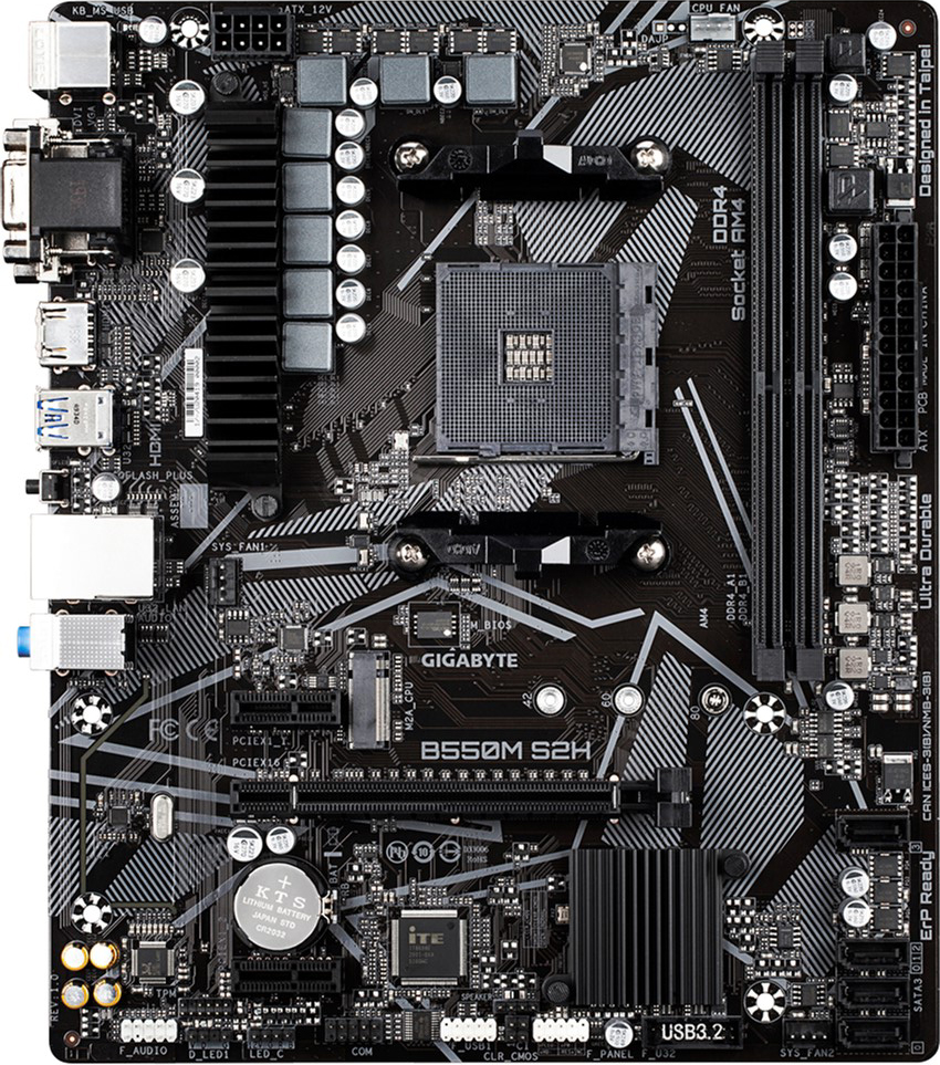 

Материнская плата Gigabyte B550M S2H (sAM4, AMD B550, PCI-Ex16)