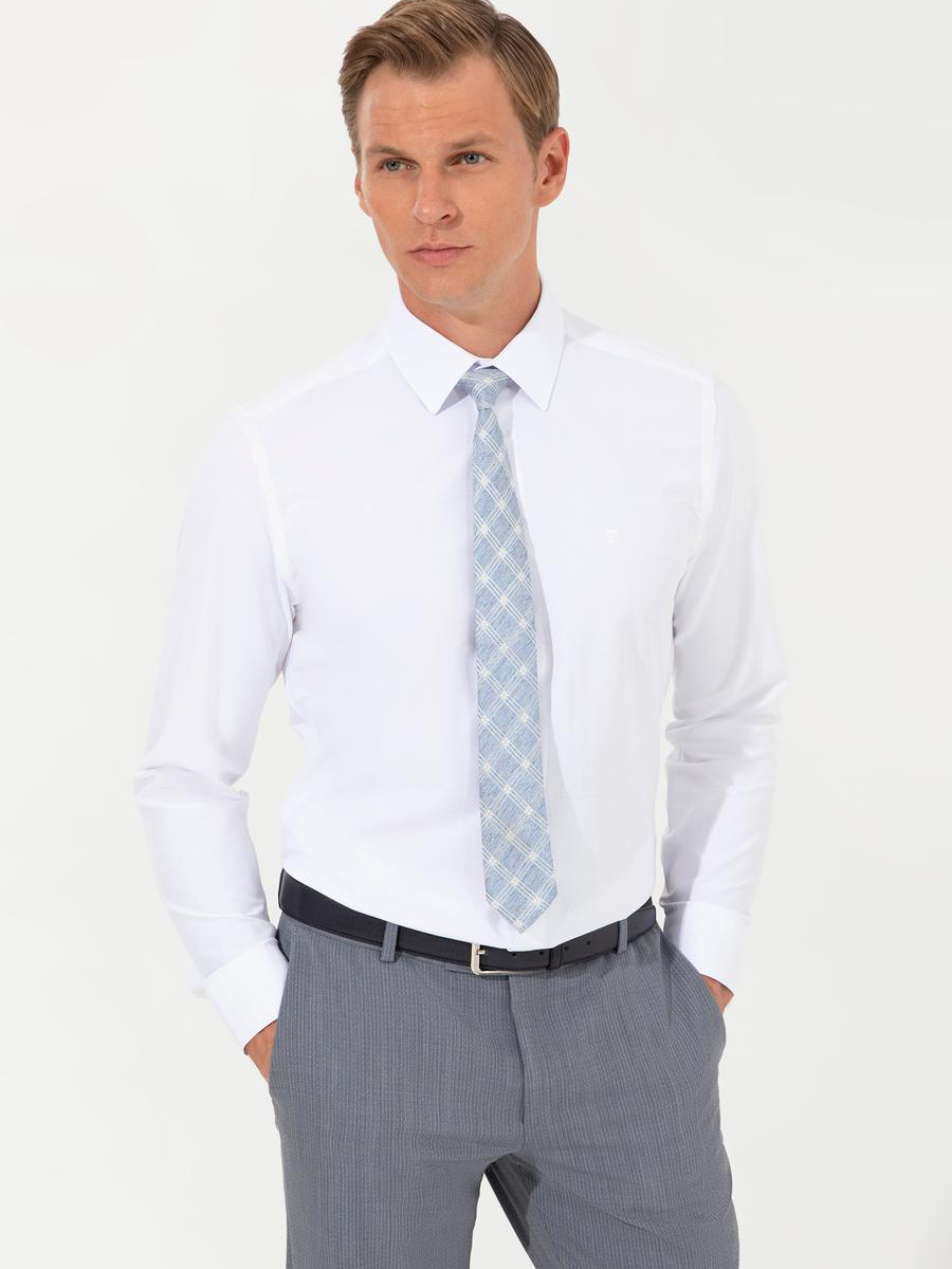 Акція на Сорочка Pierre Cardin Slim fit G021GL004-000-1513999 XXL Біла від Rozetka