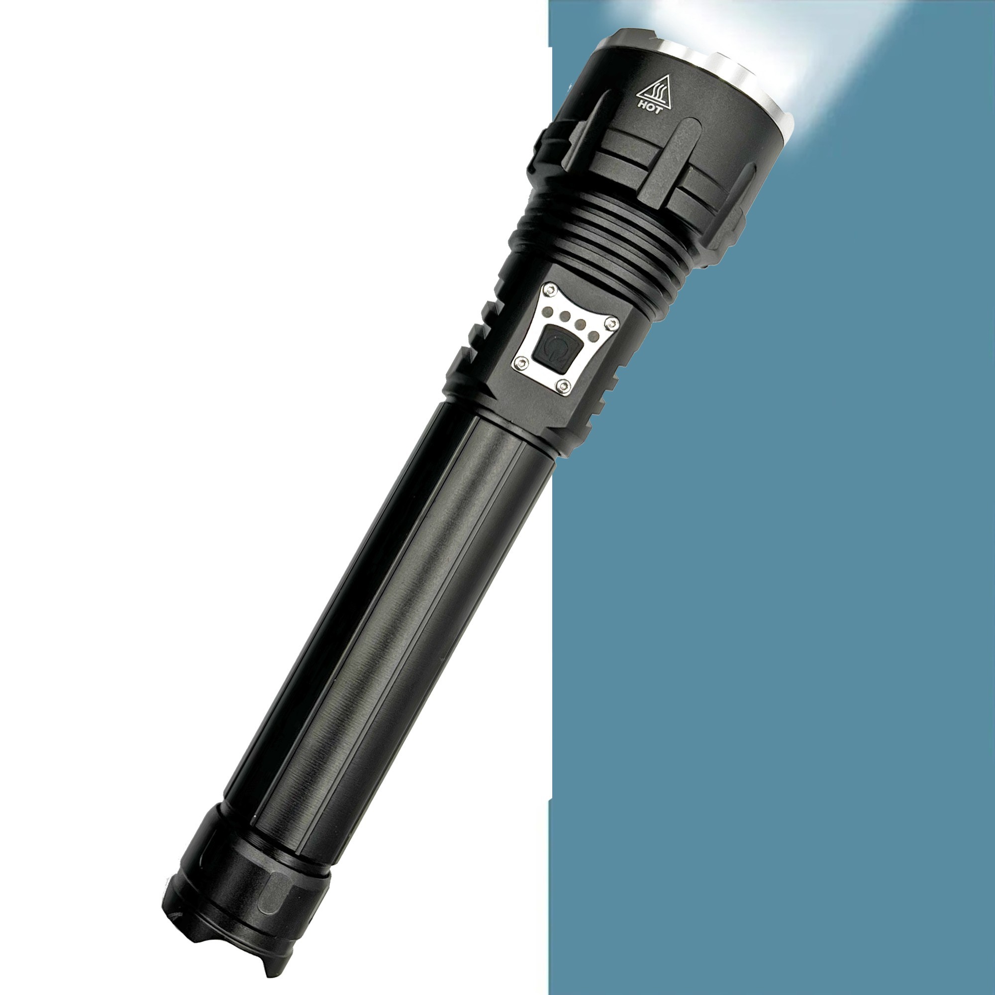 Тактический яркий ручной фонарь ORTEX P90 с мощным аккумулятором ...