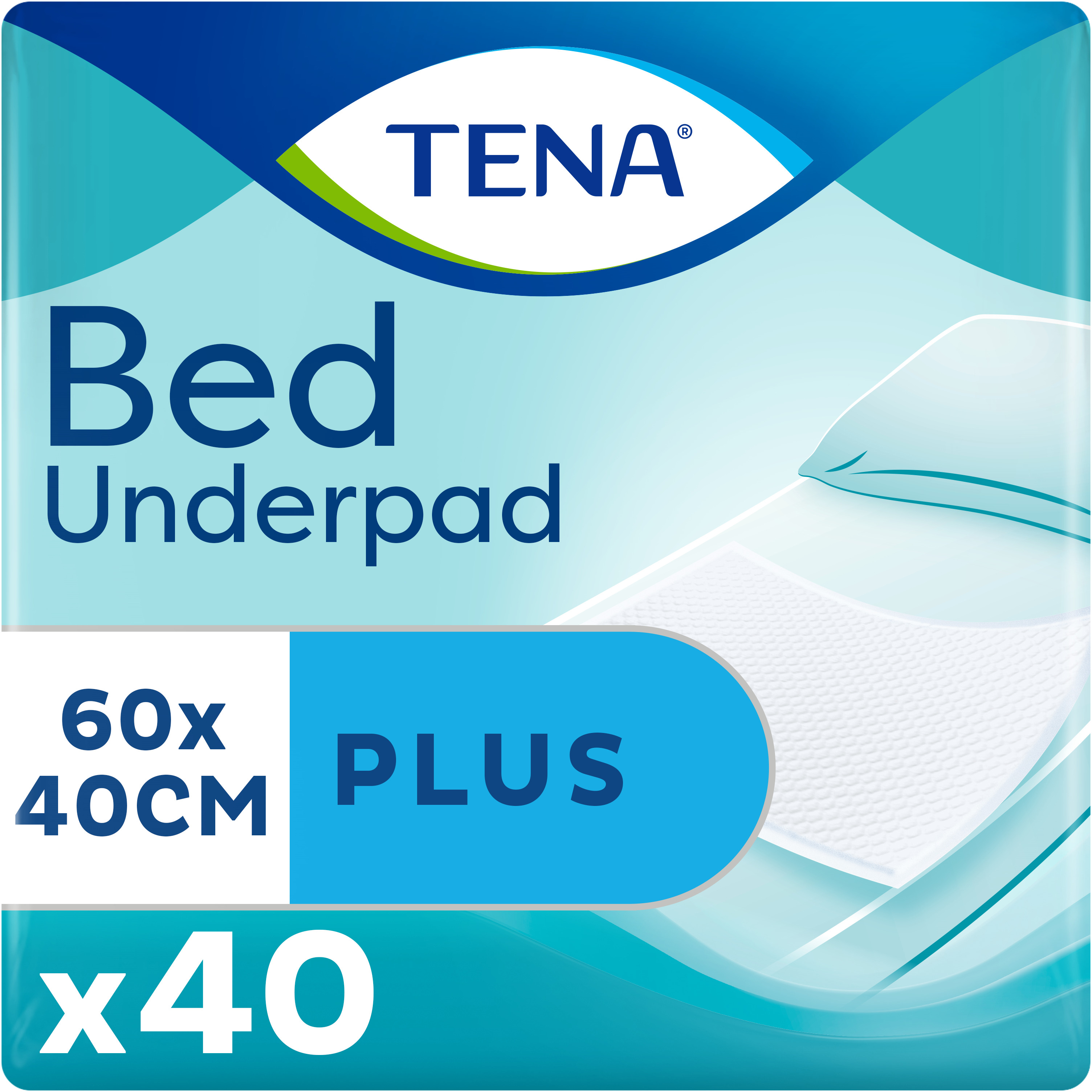 Акція на Одноразовые пеленки впитывающие Tena Bed Plus 40x60 см 40 шт (7322540728859) від Rozetka UA