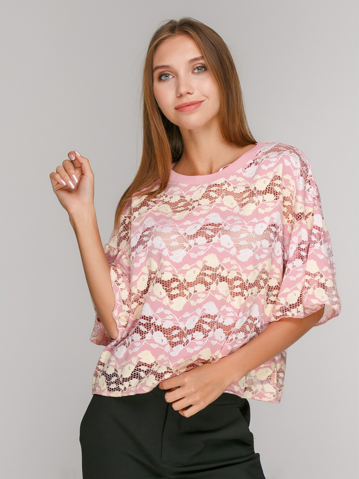 

Блузка Zara 0839-205_645  Розовая, Блузка Zara 0839-205_645 S Розовая
