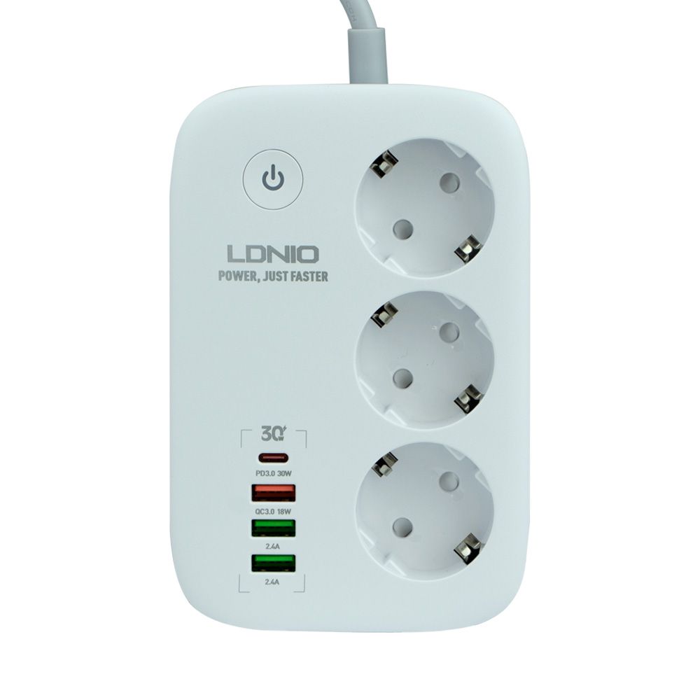 Ldnio Sew Ports Pd Usb Qc Type C Wifi White