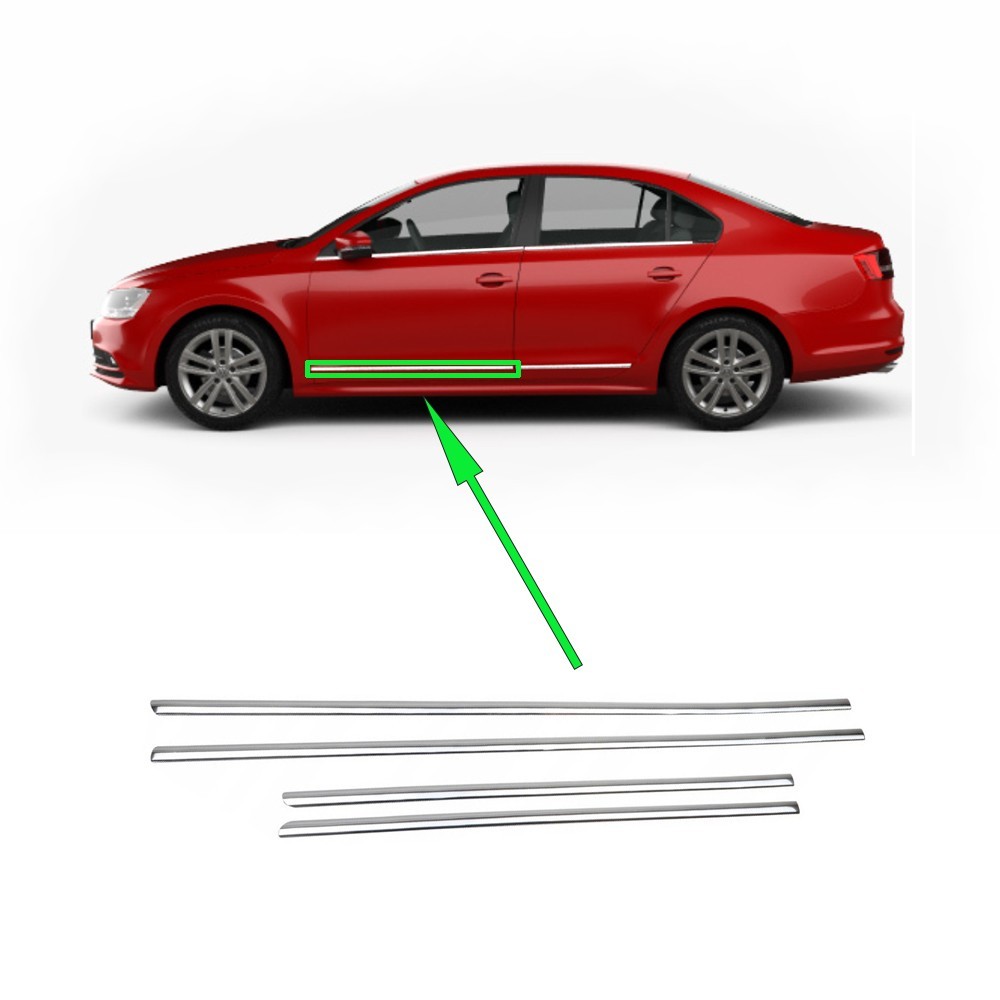 Молдинг, накладка хром передней левой двери Volkswagen Jetta 6 ...