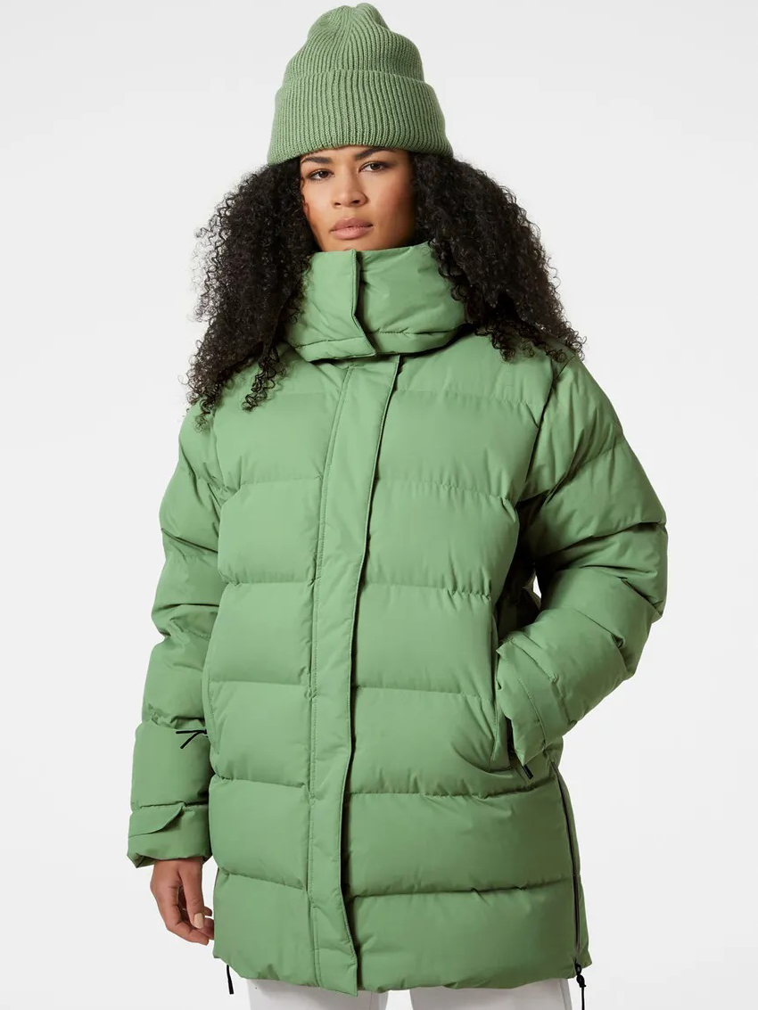 Акція на Куртка зимова жіноча Helly Hansen W Aspire Puffy Parka 53515-406 L Зелена від Rozetka