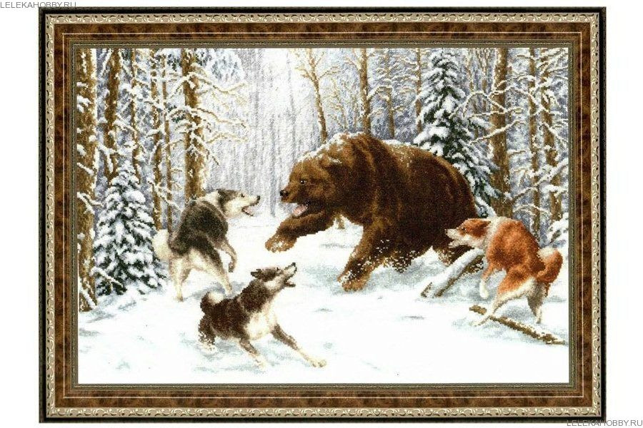 

Набор для вышивания крестом NKF Хозяин леса 14ст D316