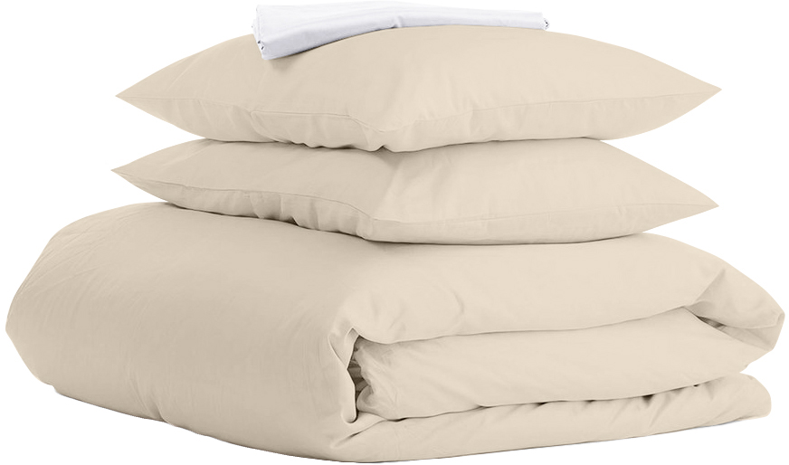 

Комплект постельного белья Cosas Ranfors Beige White 200х220