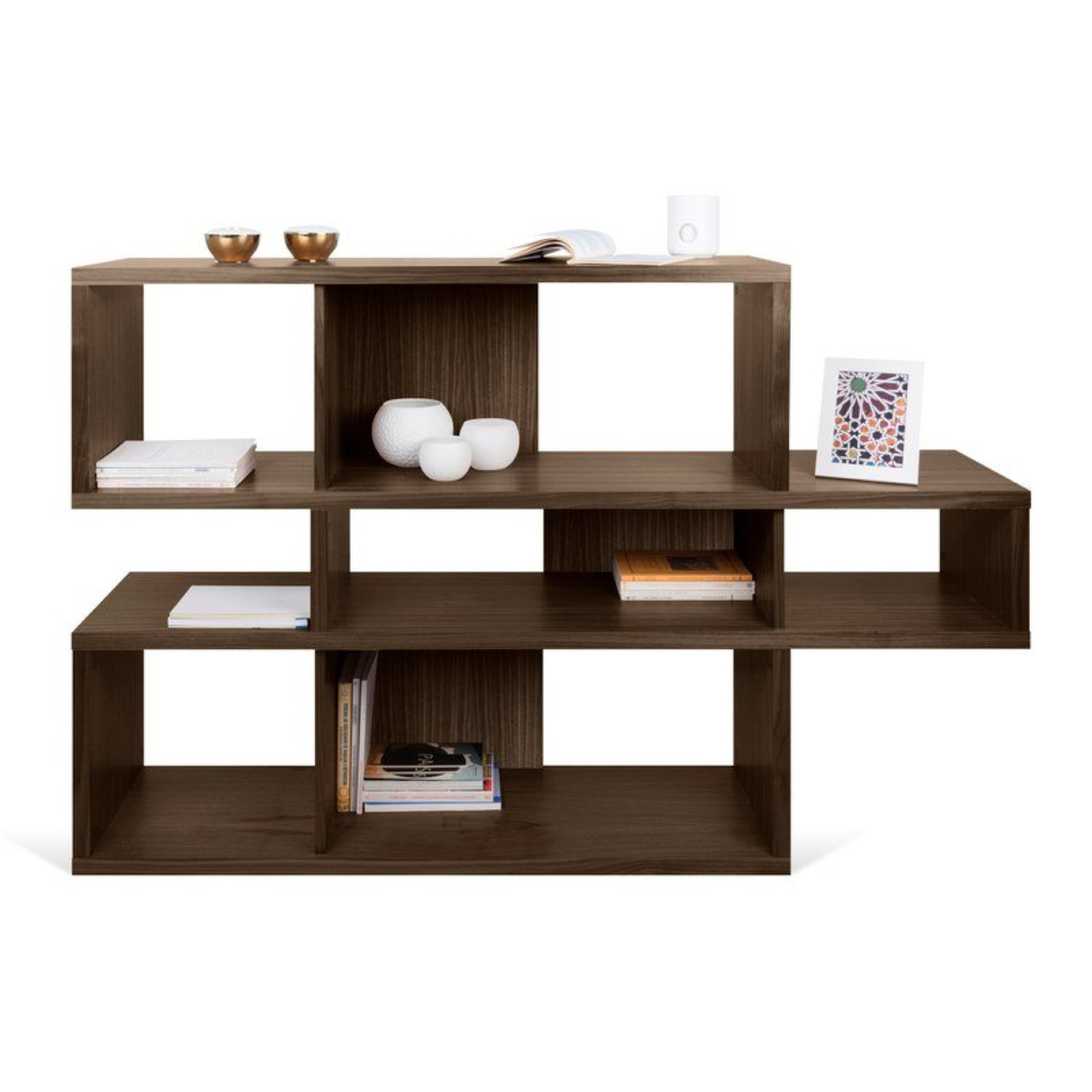 Напольные полки для книг, вещей MeBelle VANITY 160х100 см, ЛДСП дуб ...