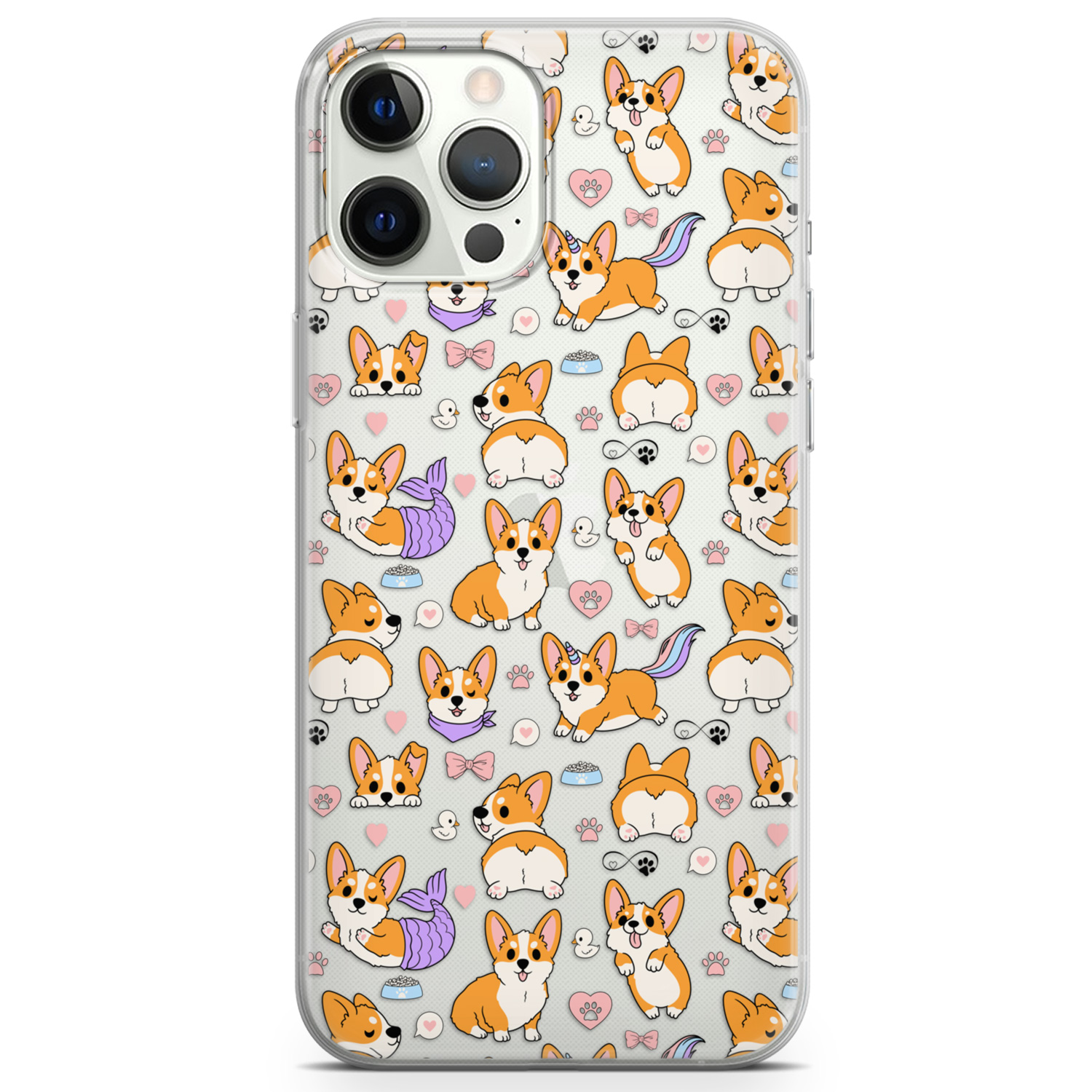 Чехол силиконовый для Apple iPhone 14 Pro от Lex Altern (Милые корги ...