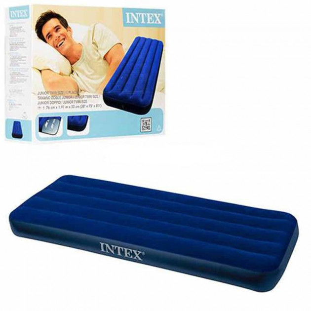 

Надувной матрас Intex 68757 Classic Downy Bed (99х191x22 см) Односпальный