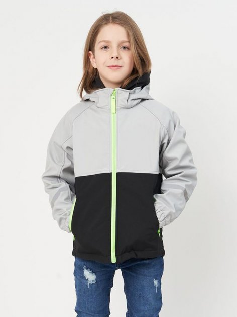 Акція на Дитяча демісезонна куртка для хлопчика Minoti 11COAT 25 37388KID 92-98 см Сіра від Rozetka