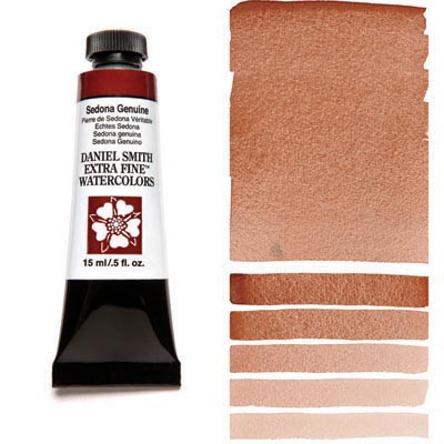 

Краска акварельная Daniel Smith 15 мл Sedona Genuine (Natural Iron Oxide)