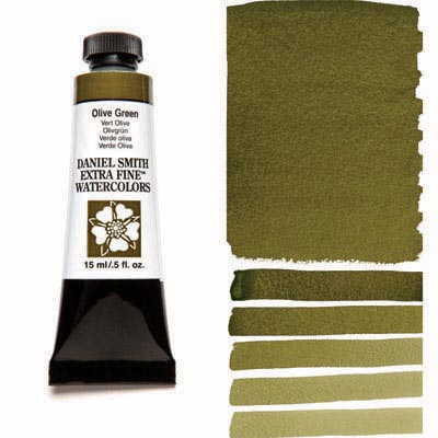 

Краска акварельная Daniel Smith 15 мл Olive Green
