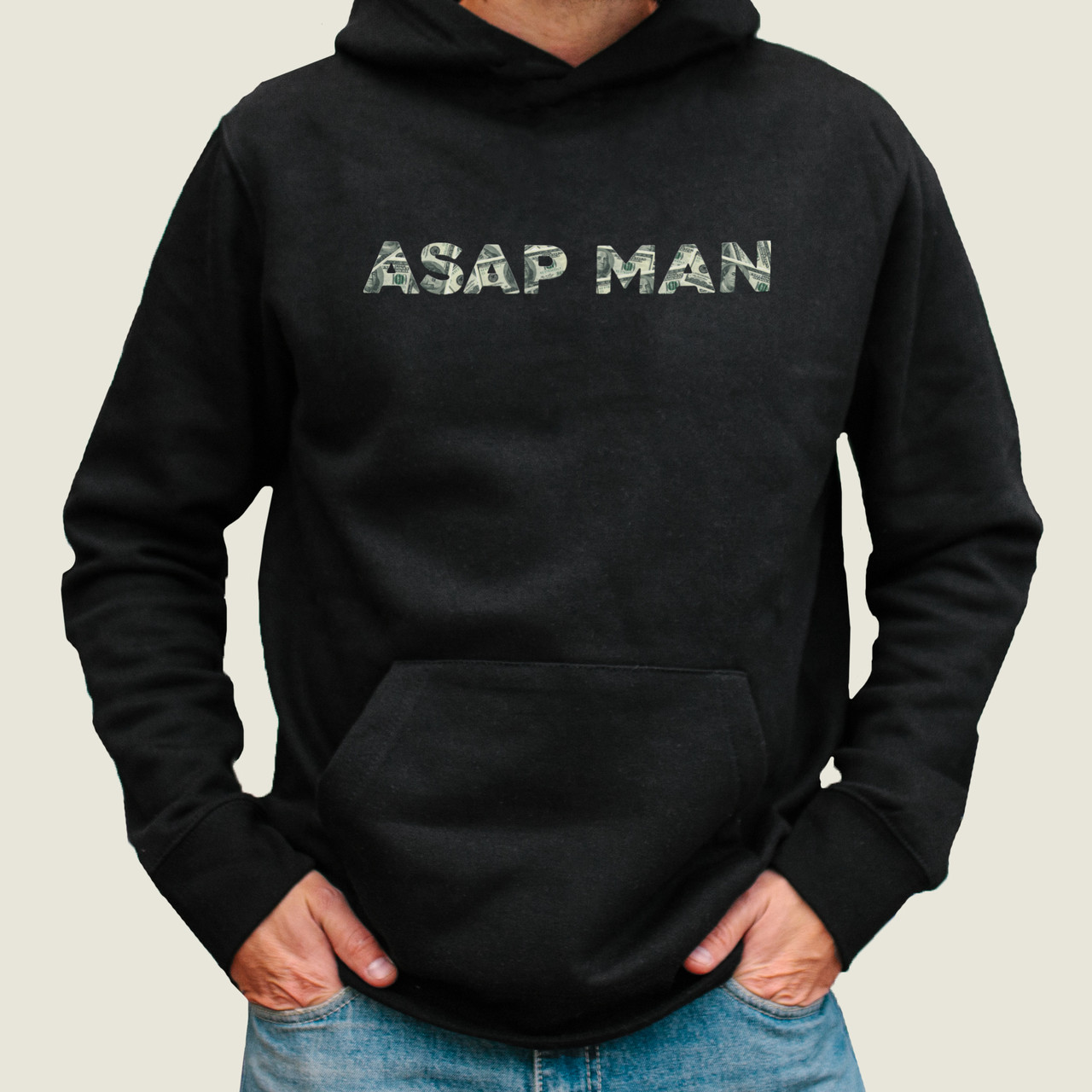 

Худи ASAP MAN мужская черная  HOOD020, Худи ASAP MAN мужская черная S HOOD020