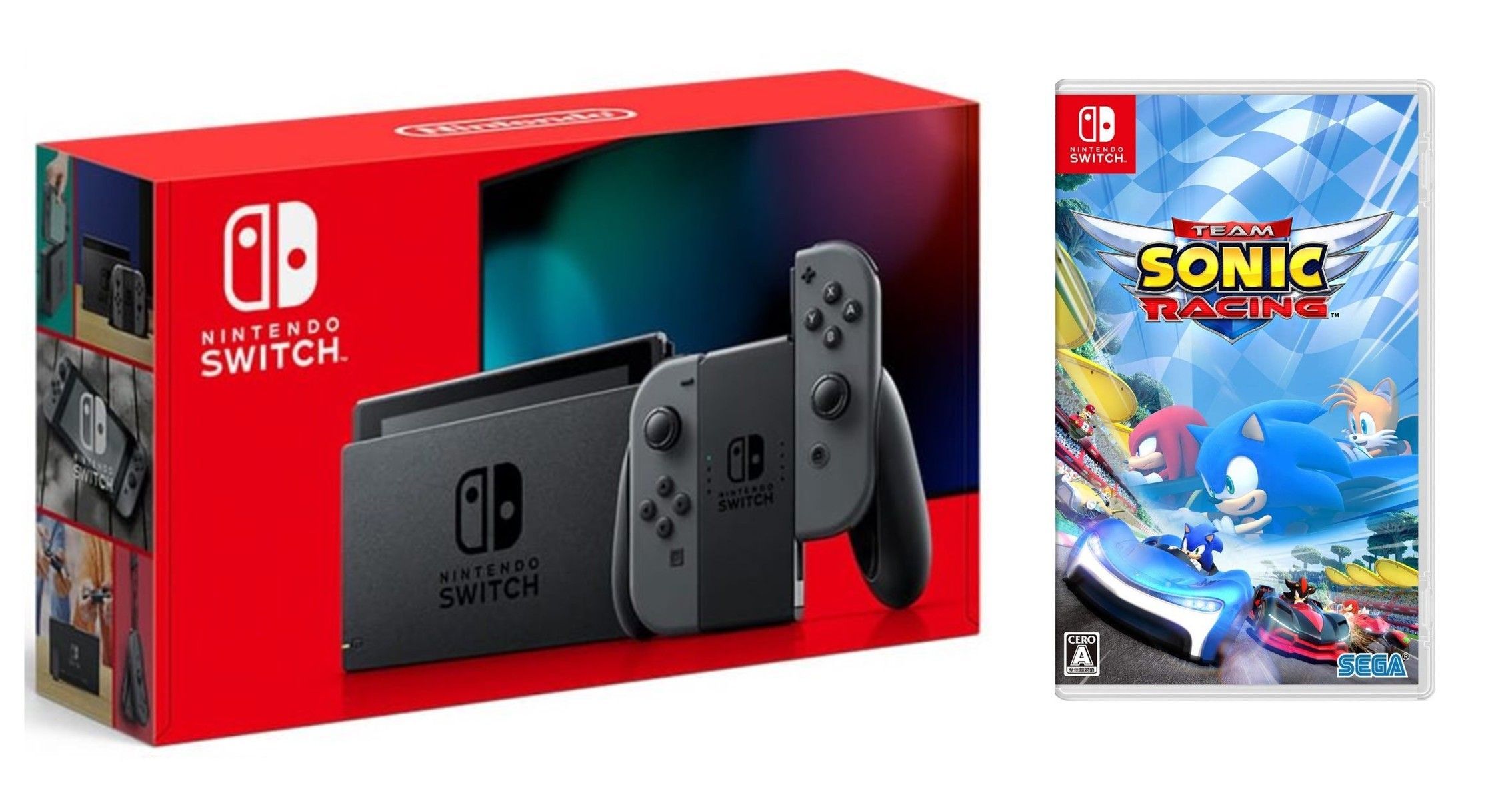 

Nintendo Switch Gray - Обновлённая версия + Team Sonic Racing для Nintendo Switch