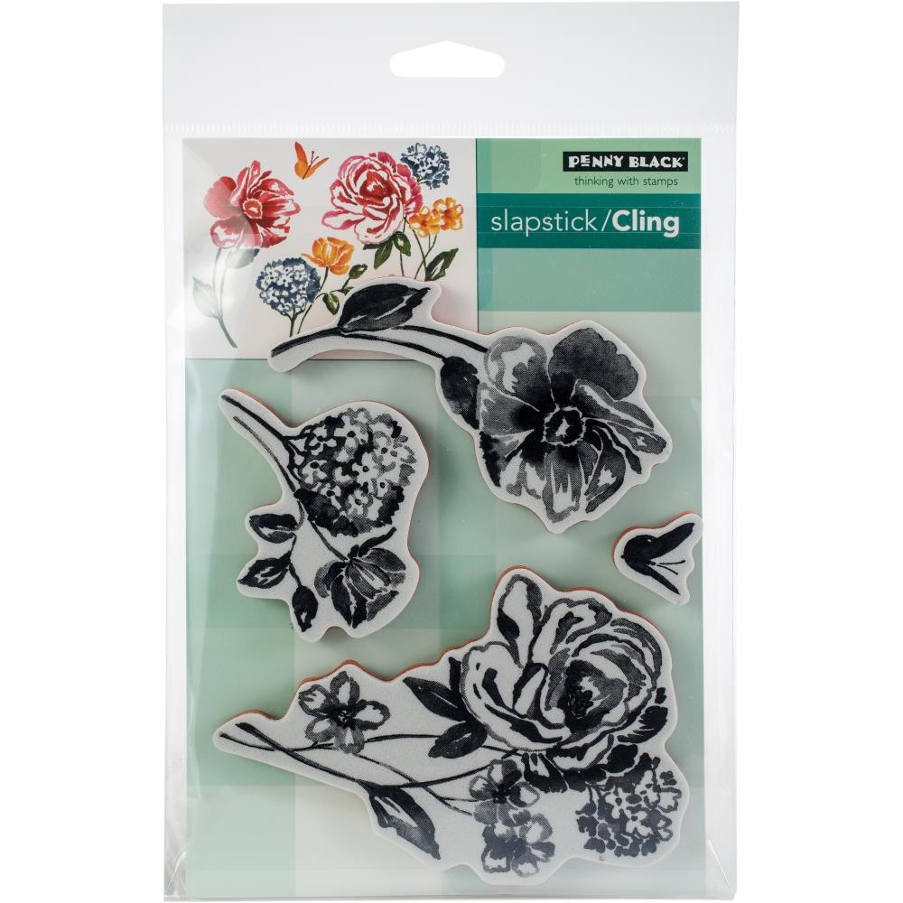 

Штамп Penny Black Cling Stamps Flower Pageant