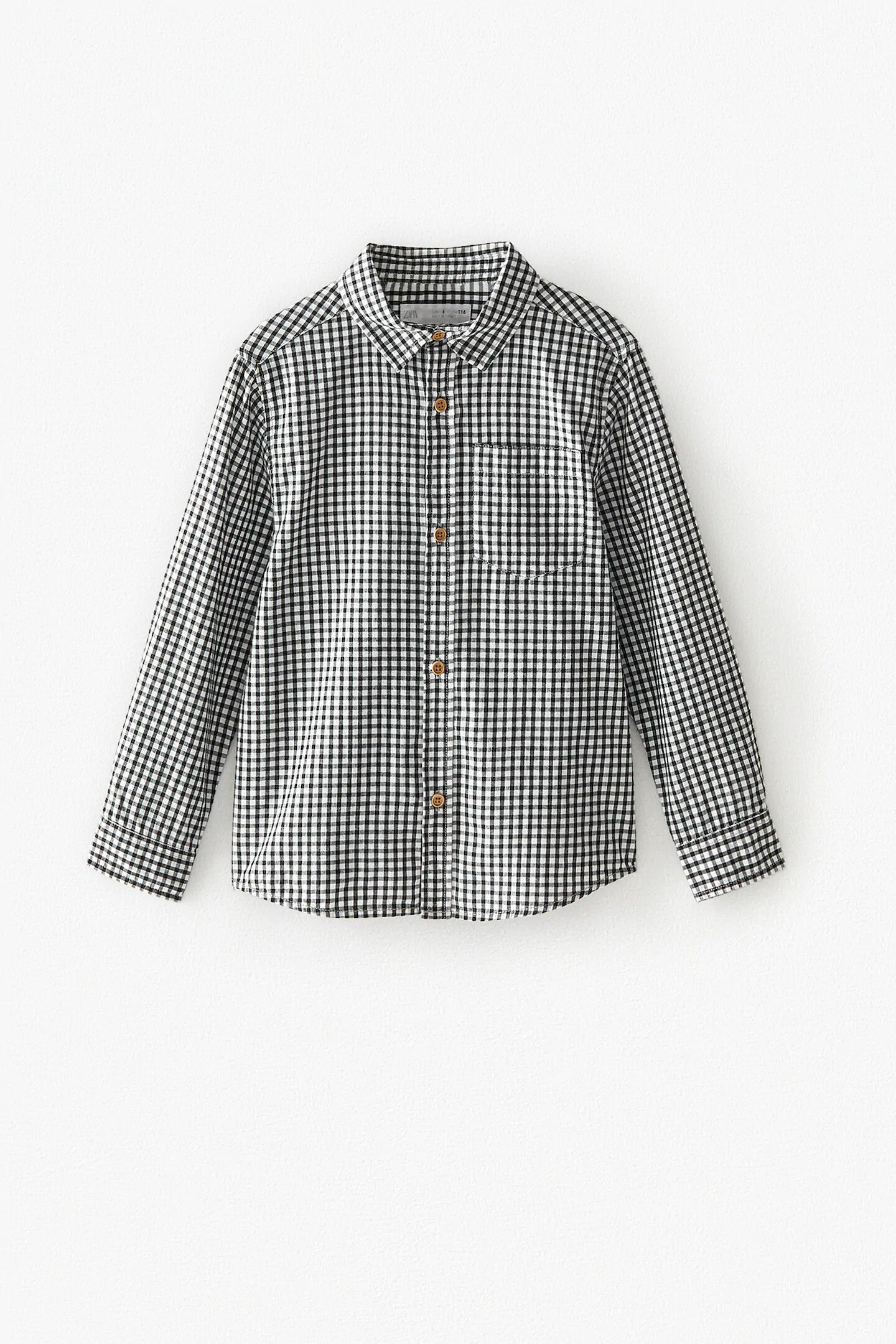 

Рубашка в клетку Zara Z1007 152 см Белая/Черная (P-6910806230347)