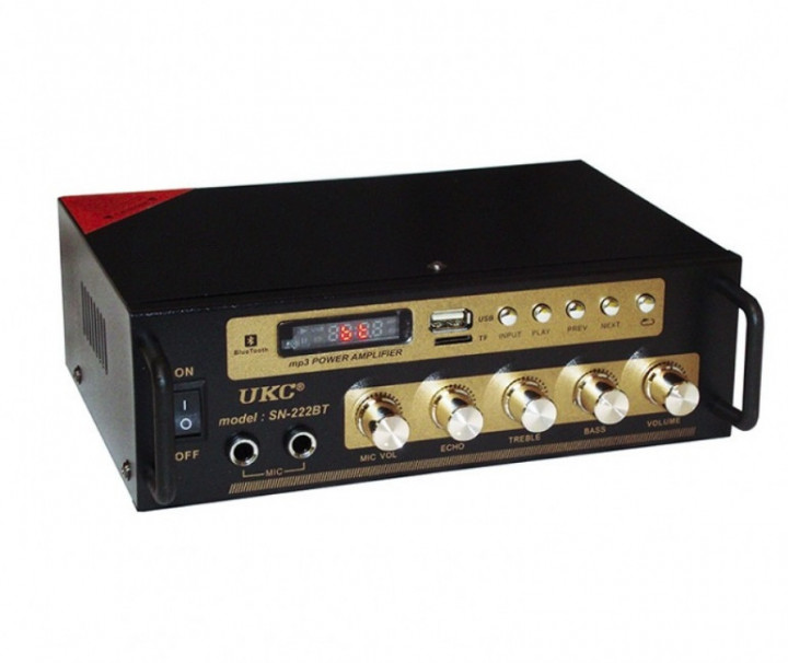 

Усилитель звука UKC SN-222BT с Bluetooth Черный (zag0342)