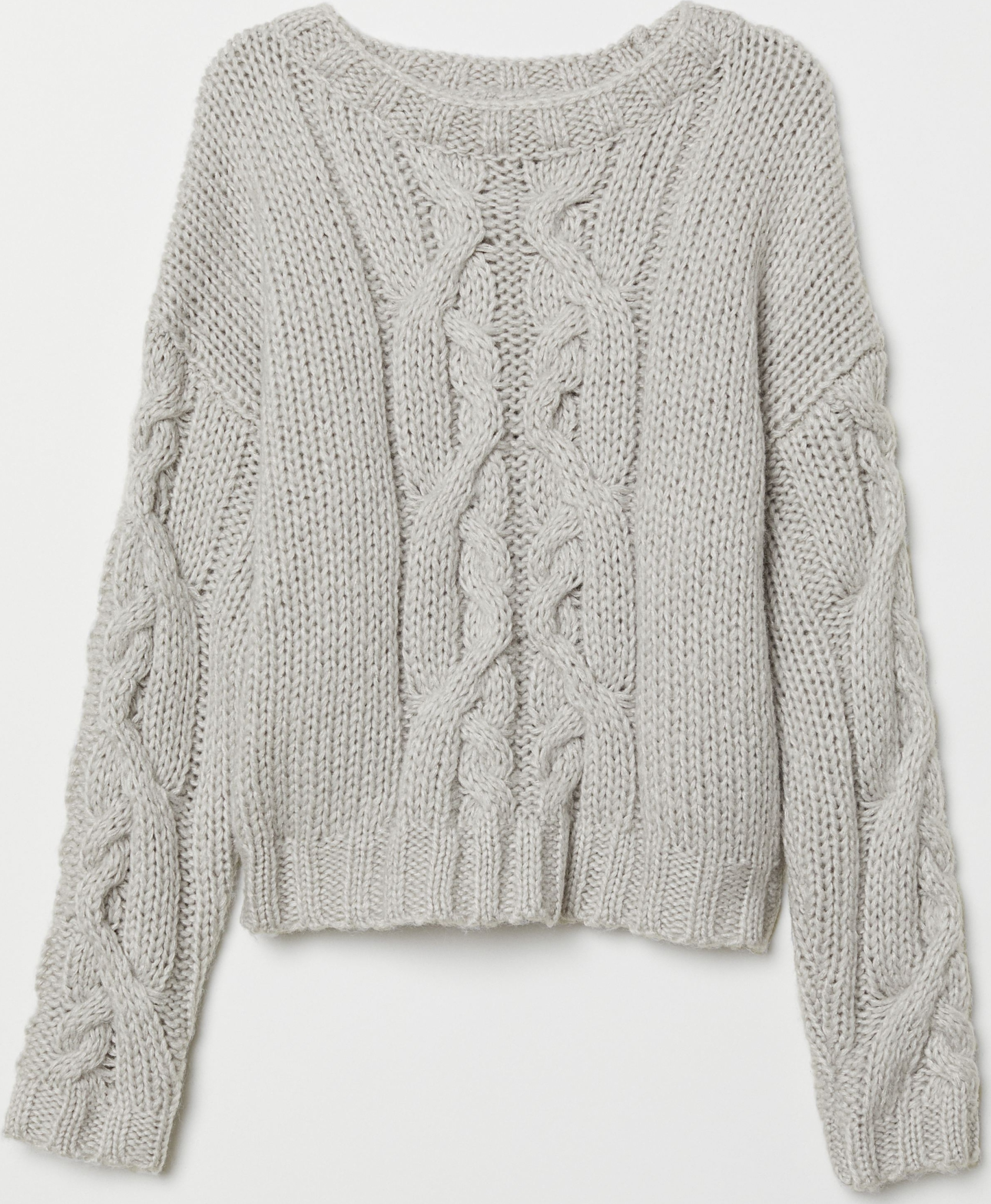 

Джемпер H&M 6360968  Светло-серый, Джемпер H&M 6360968 S Светло-серый