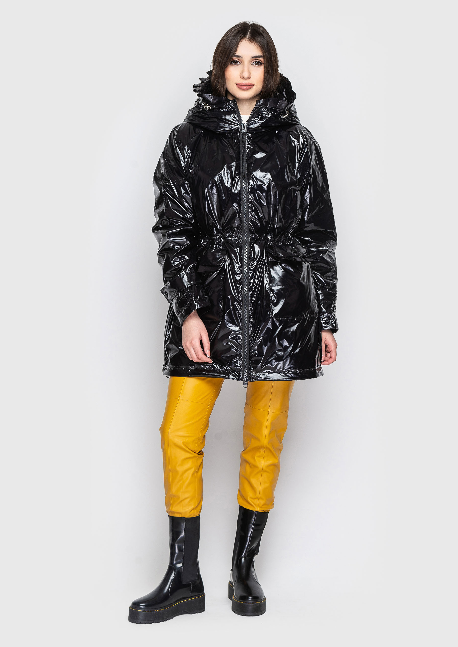 

Удлиненная куртка на утеплителе Samange 3559LTO:T 48 Чорний