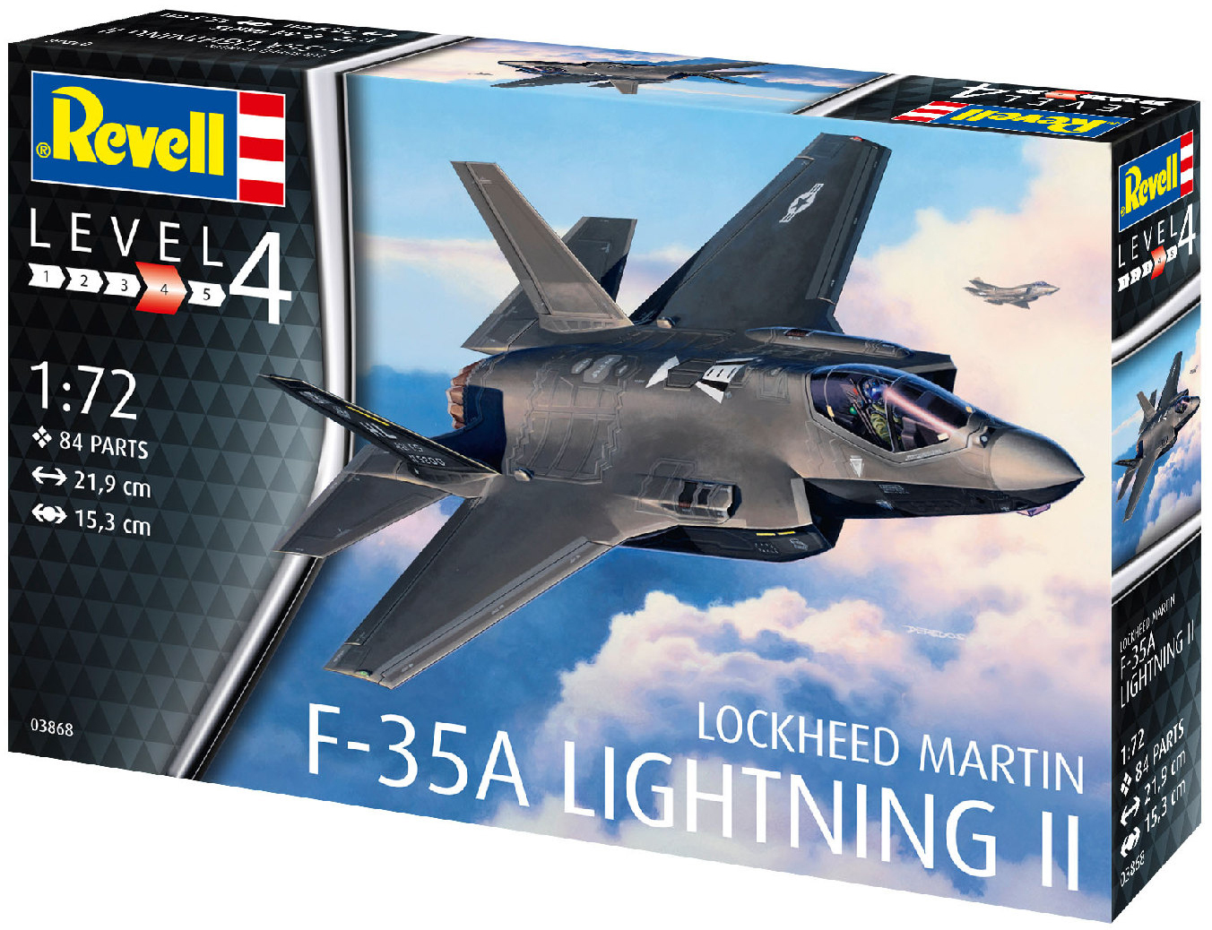 

Сборная модель Revell Истребитель-бомбаридовщик F-35 "Молния II". Масштаб 1:72 (RVL-03868) (4009803038681)