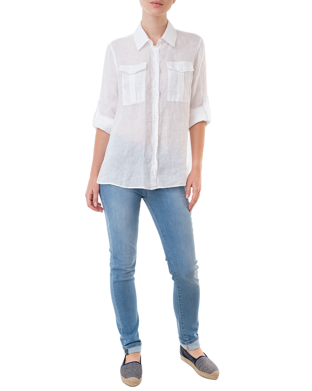 

Сорочка жіноча TRUSSARDI JEANS (56C00314-1T002248-W001/20) Білий 44